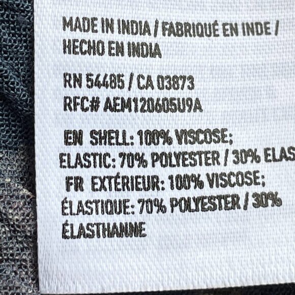 AE Peasant Top Scoop Neck Keyhole Shirred Waist with Peplum and Bell Sleeve - Picture 7 of 8